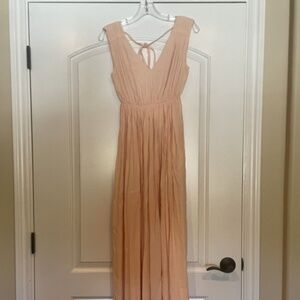 Madewell Blush Sleeveless Maxi Dress